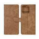 Rixus Bookcase For Apple iPhone 16 Pro Light Brown