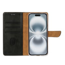 Rixus Bookcase For Apple iPhone 16 Plus Black