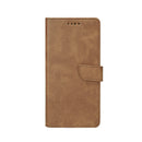 Rixus Bookcase For Apple iPhone 16 Plus Light Brown