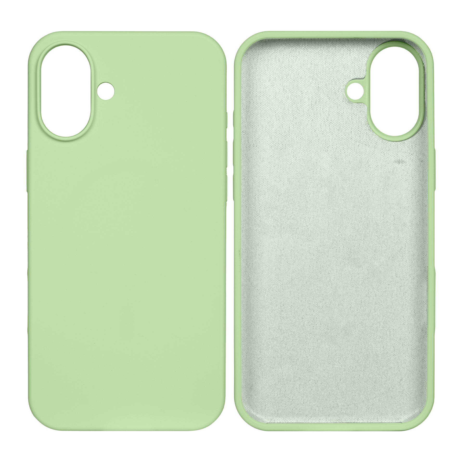 Rixus Soft TPU Phone Case For Apple iPhone 16 Matcha