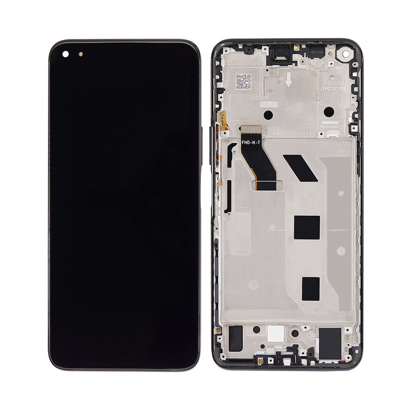 Huawei Honor 50 Lite (NTN-L22), Nova 8i (NEN-L22), Honor X20 (NTN-AN20) Display And Digitizer With Frame Black OEM