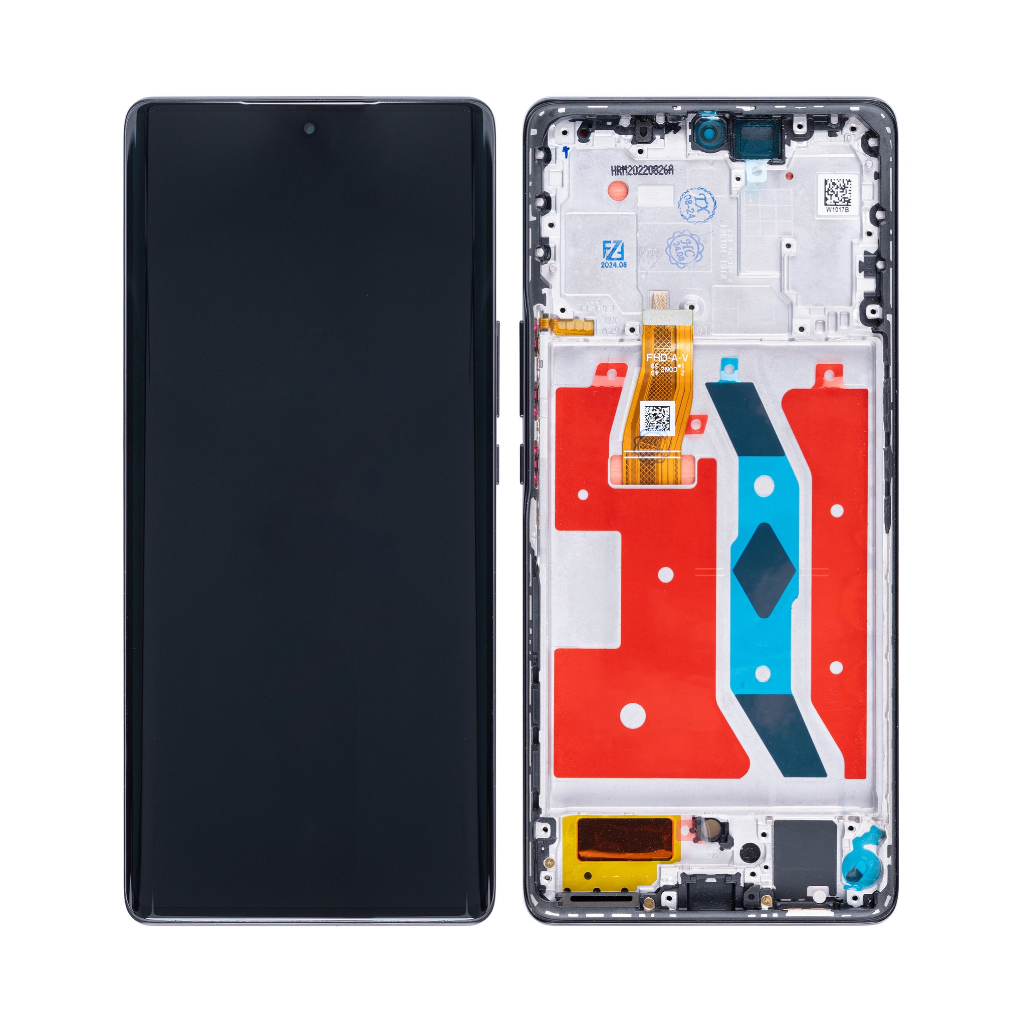 Honor Magic5 Lite, X9a Display And Digitizer With Frame Midnight Black OEM