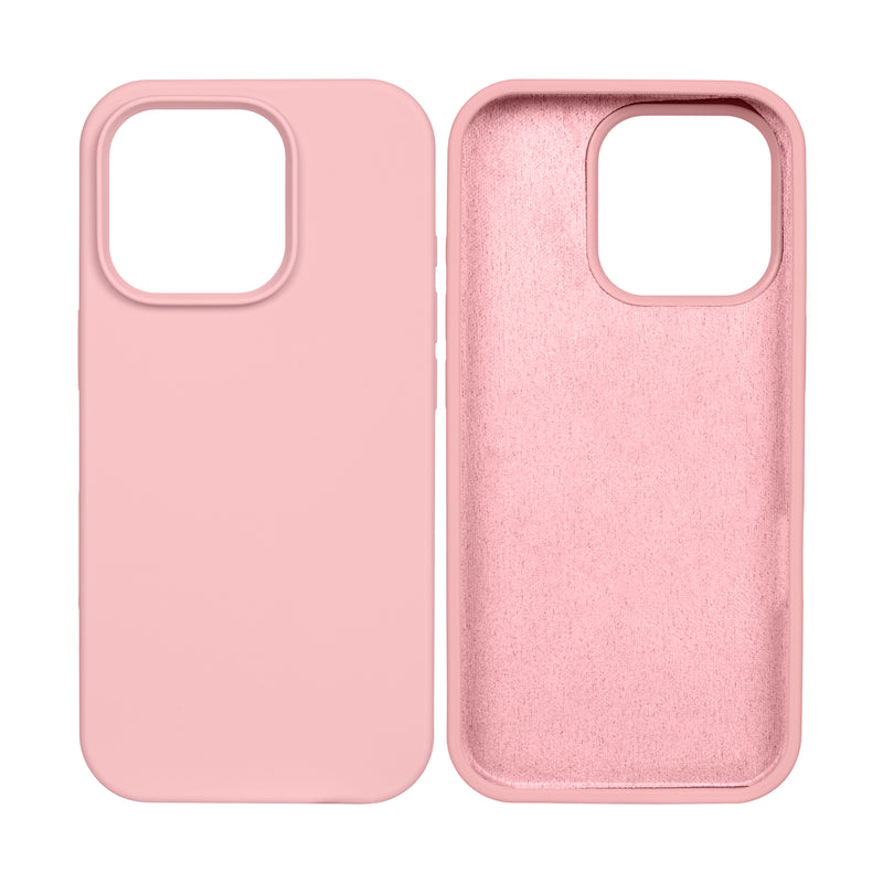 Rixus For iPhone 16 Pro Soft TPU Phone Case Pink
