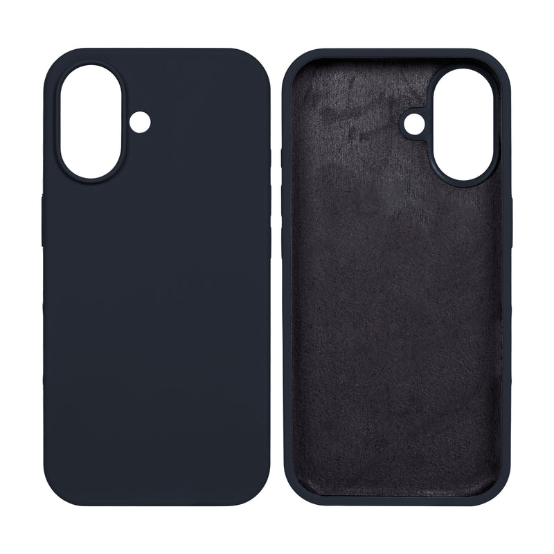 Rixus For iPhone 16 Plus Soft TPU Phone Case Black
