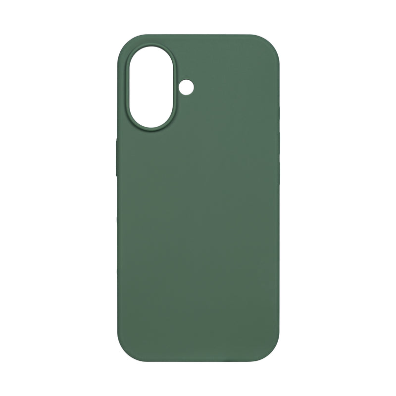 Rixus For iPhone 16 Plus Soft TPU Phone Case Dark Green