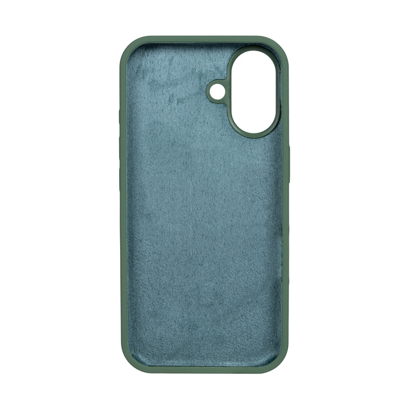 Rixus For iPhone 16 Plus Soft TPU Phone Case Dark Green