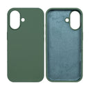 Rixus Soft TPU Phone Case For Apple iPhone 16 Plus Dark Green