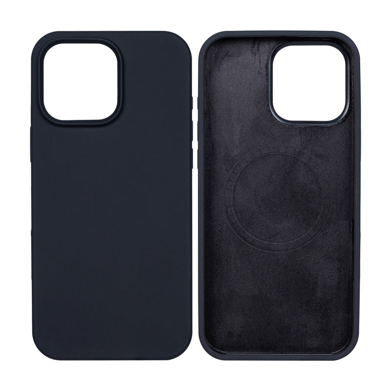 Rixus For iPhone 16 Pro Soft TPU Phone Case With MagSafe Black