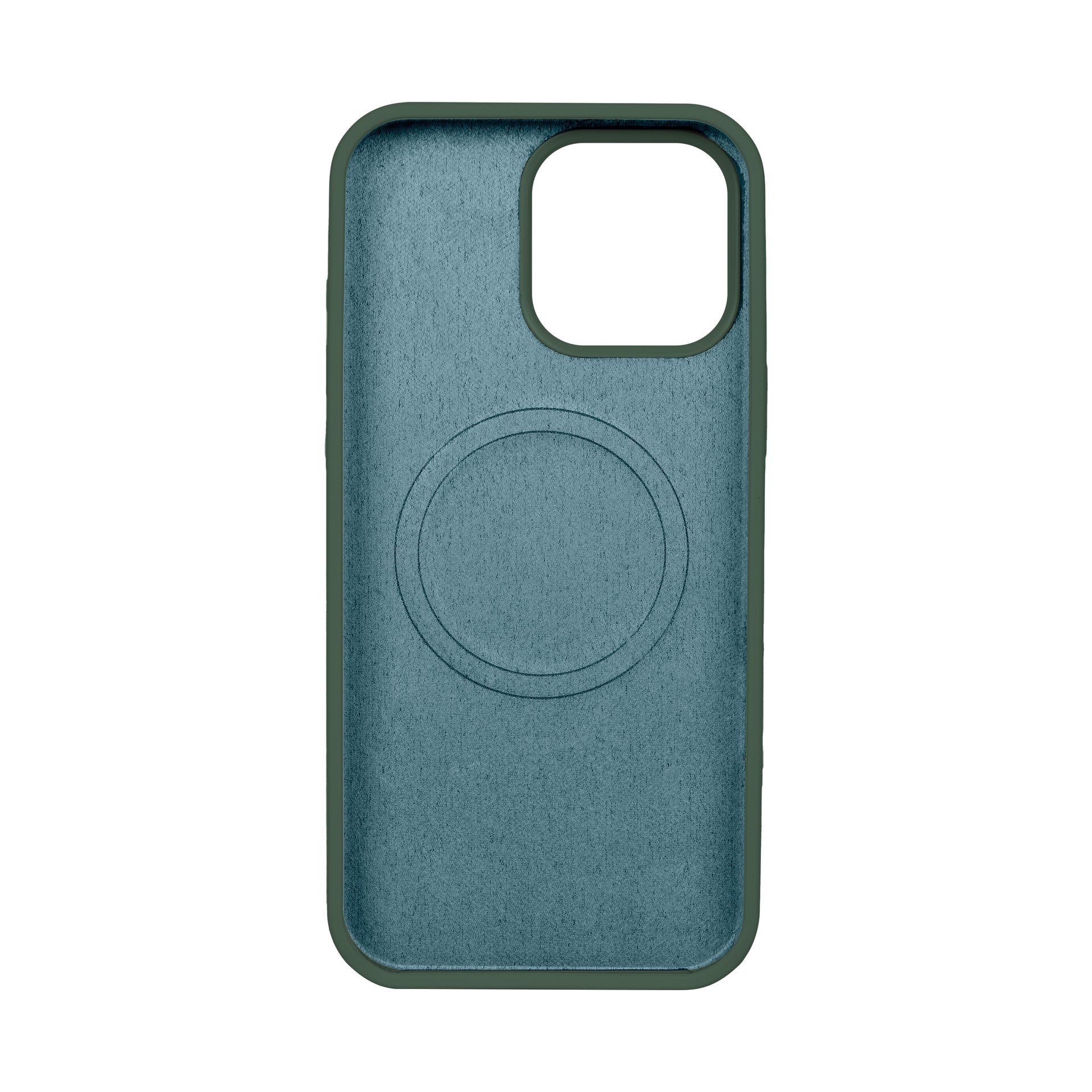 Rixus Soft TPU Phone Case With MagSafe Compatible For Apple iPhone 16 Pro Dark Green