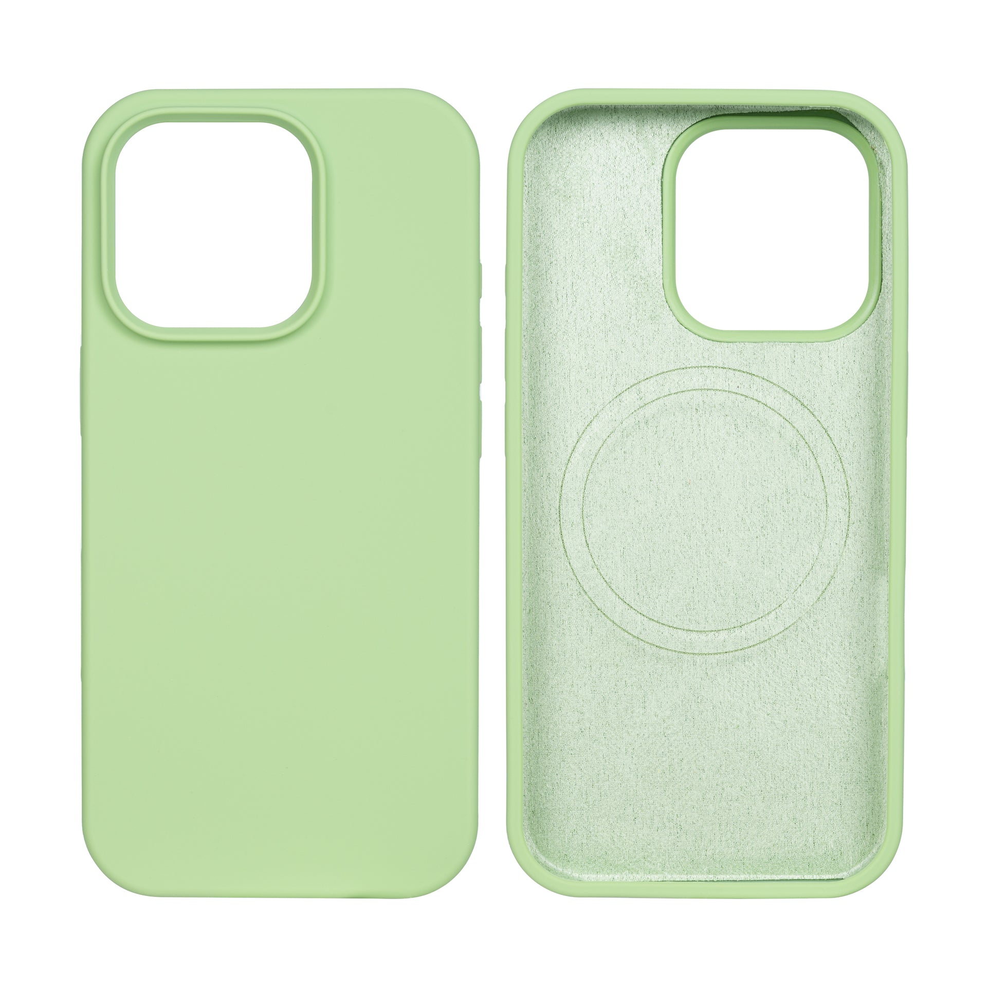 Rixus Soft TPU Phone Case With MagSafe Compatible For Apple iPhone 16 Pro Matcha