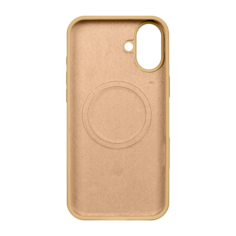 Rixus For iPhone 16 Plus Soft TPU Phone Case With MagSafe Gold