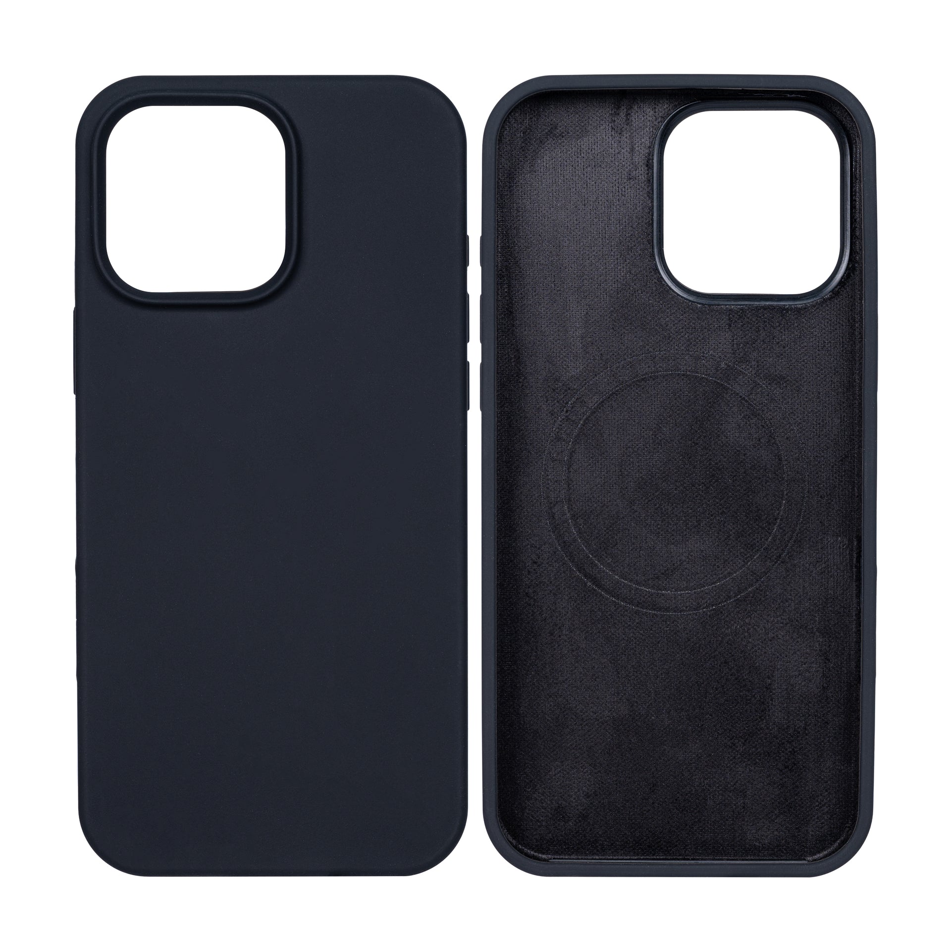 Rixus Soft TPU Phone Case With MagSafe Compatible For Apple iPhone 16 Pro Max Black