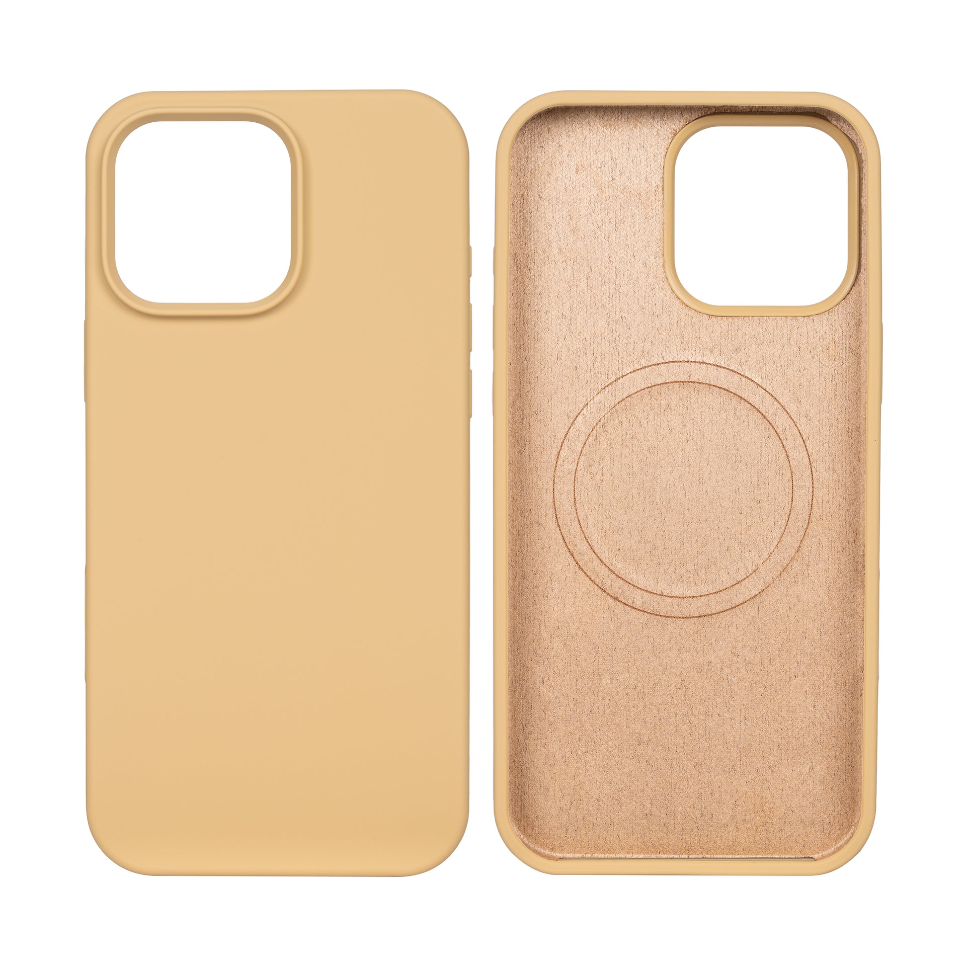 Rixus Soft TPU Phone Case With MagSafe Compatible For Apple iPhone 16 Pro Max Gold