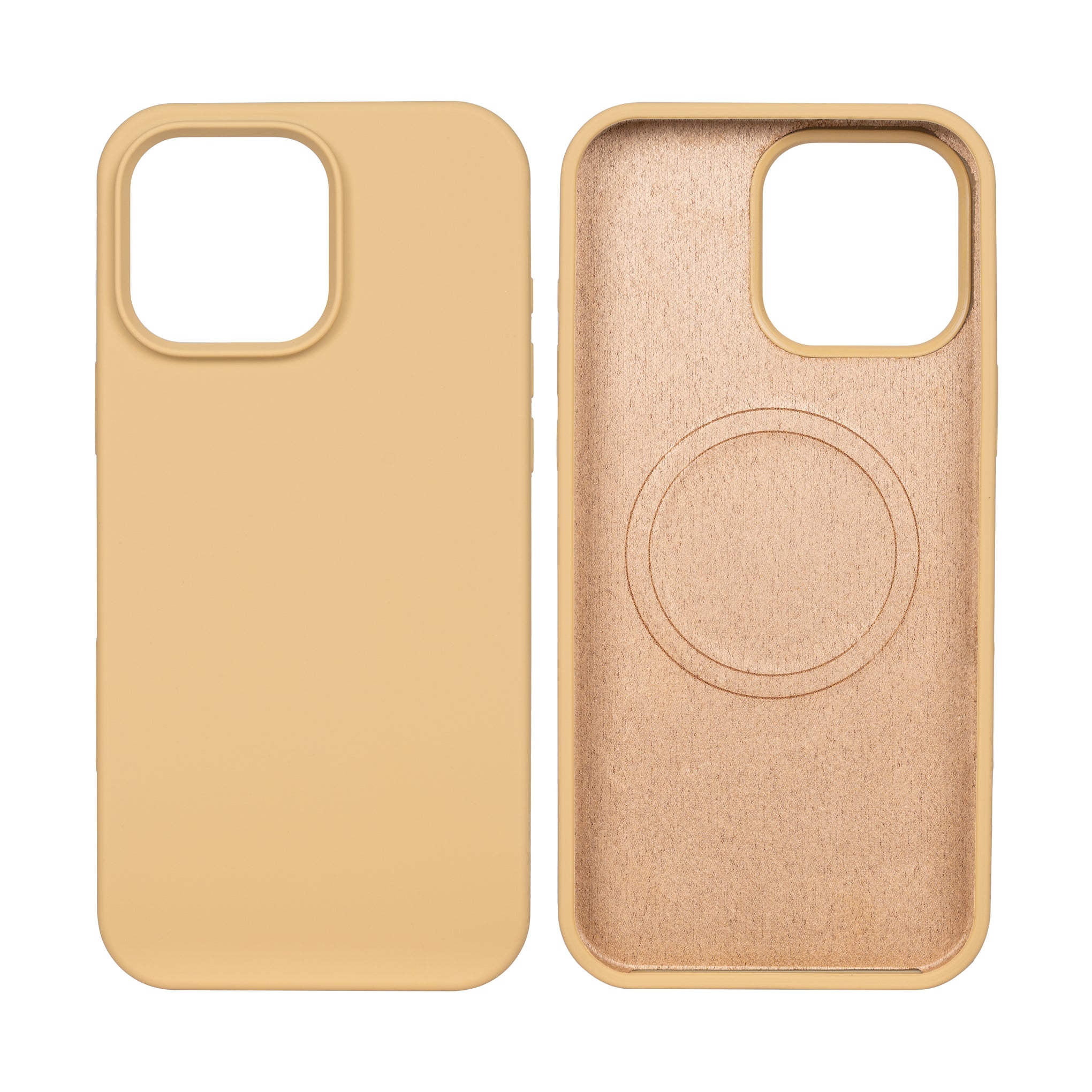 Rixus Soft TPU Phone Case With MagSafe Compatible For Apple iPhone 16 Pro Max Gold
