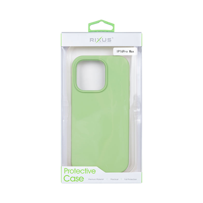 Rixus For iPhone 16 Pro Max Soft TPU Phone Case With MagSafe Matcha