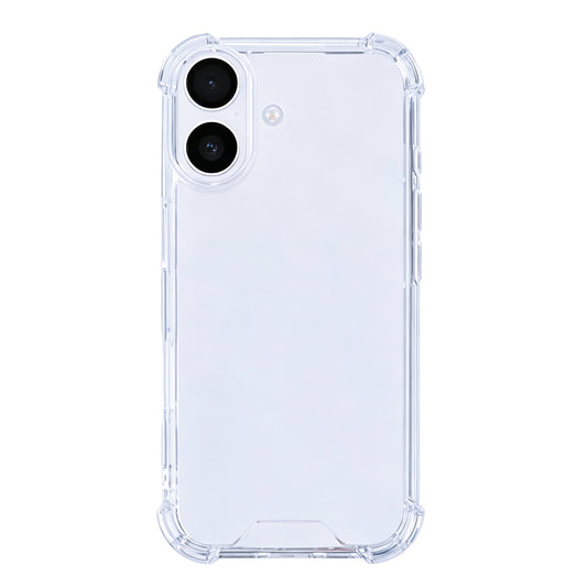 Rixus Anti-Burst Case For Apple iPhone 16 Plus Transparent