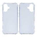 Rixus Anti-Burst Case For Apple iPhone 16 Plus Transparent