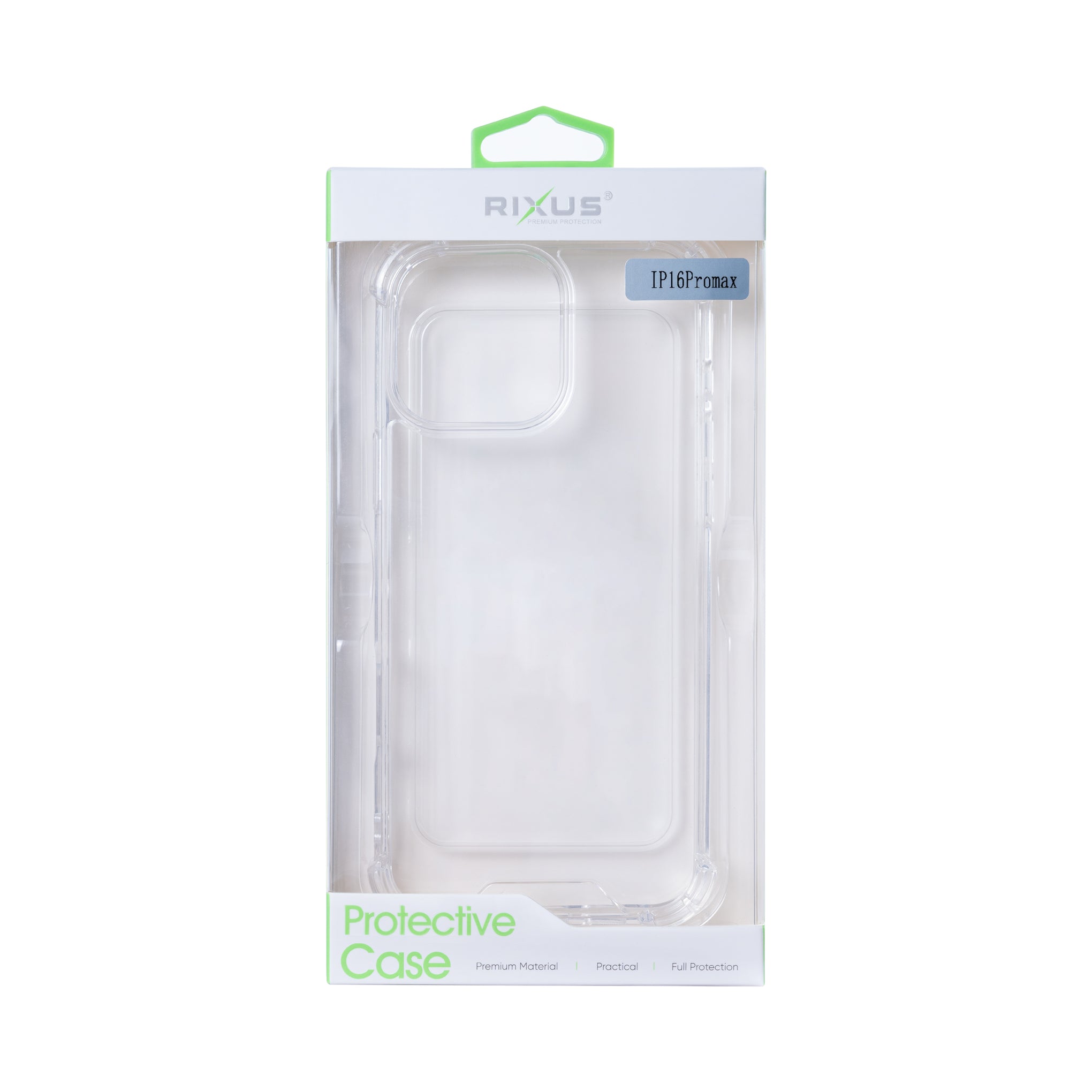 Rixus Anti-Burst Case For Apple iPhone 16 Pro Max Transparent