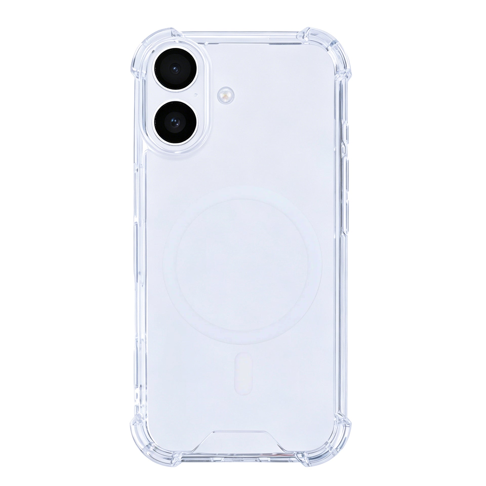 Rixus Anti-Burst Case With MagSafe Compatible For Apple iPhone 16 Transparent