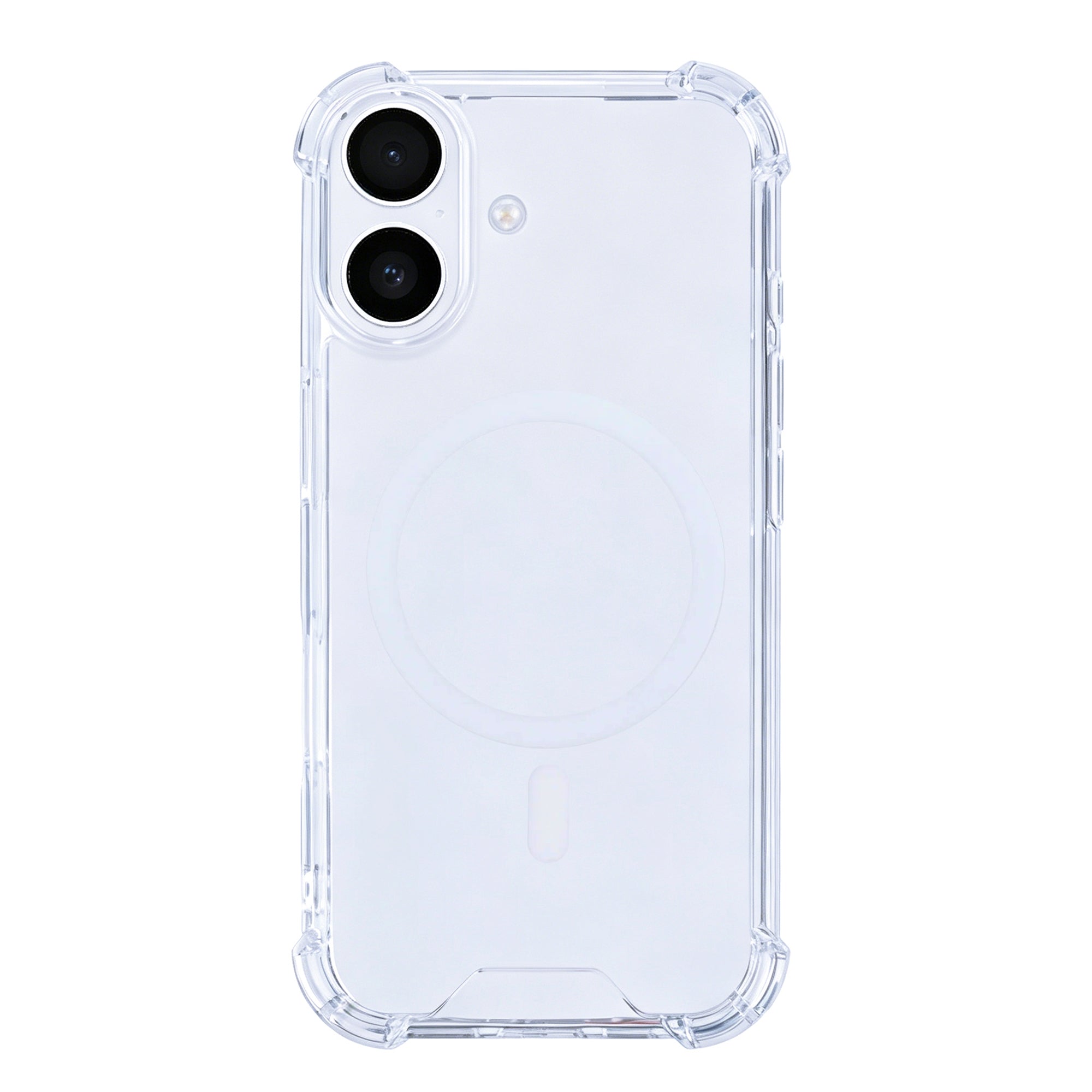 Rixus Anti-Burst Case With MagSafe Compatible For Apple iPhone 16 Plus Transparent