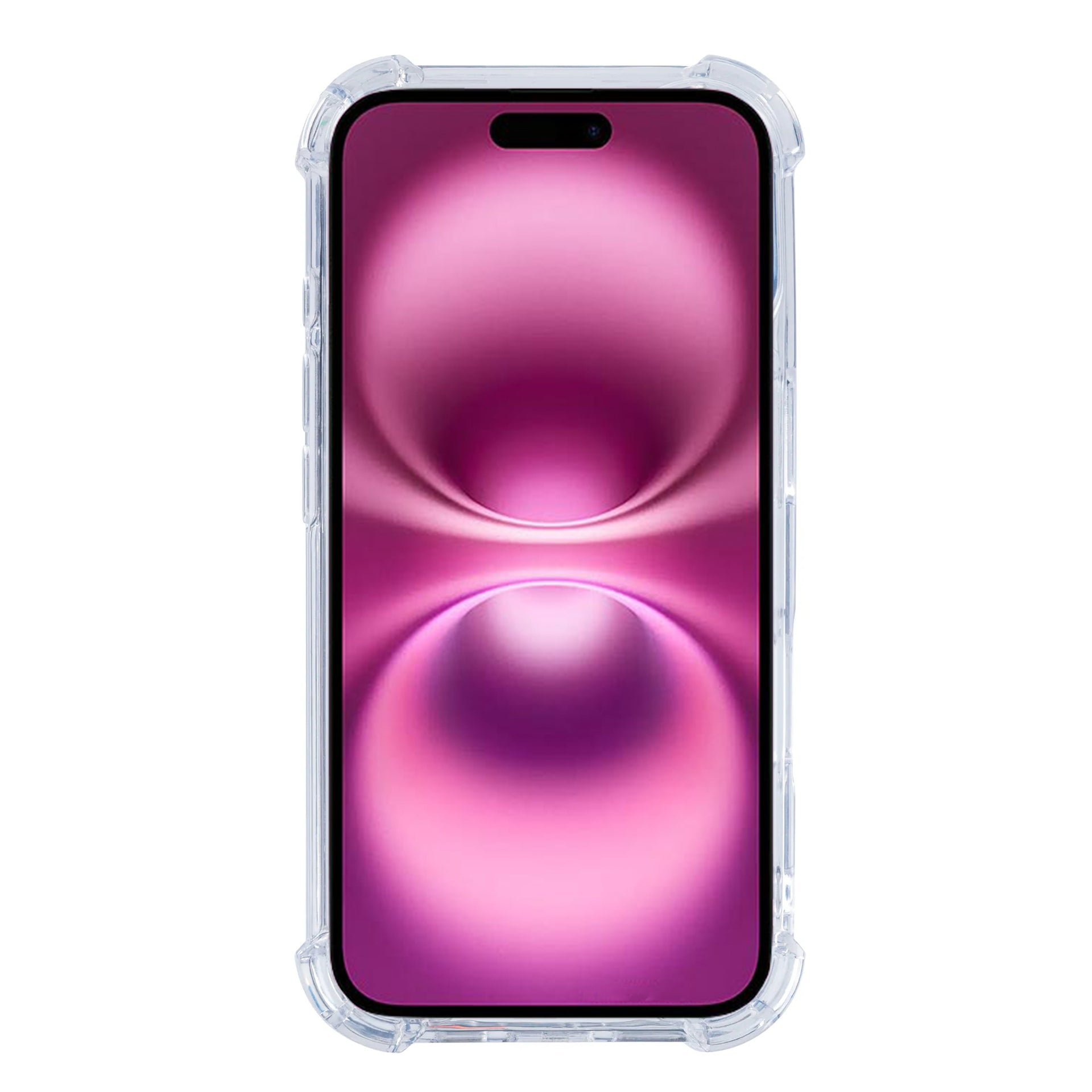 Rixus Anti-Burst Case With MagSafe Compatible For Apple iPhone 16 Plus Transparent