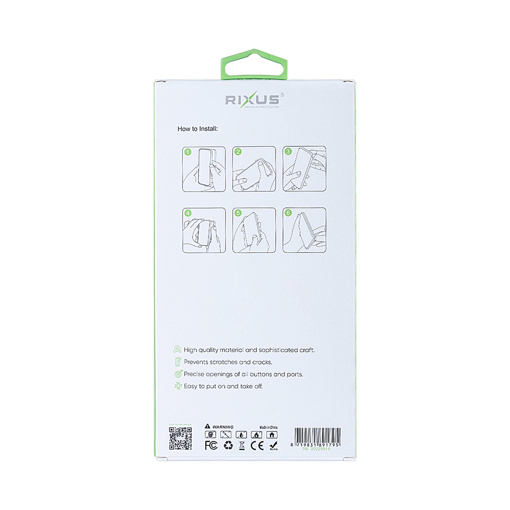 Rixus Anti-Burst Case With MagSafe Compatible For Apple iPhone 16 Plus Transparent