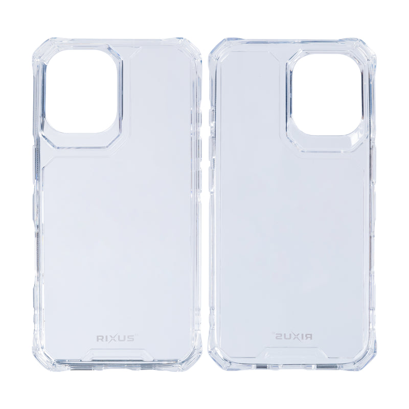 Rixus Armor-X Anti Shock Case For Apple iPhone 16 Transparent