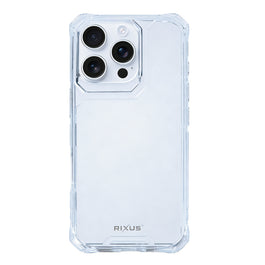 Rixus Armor-X Anti Shock Case For Apple iPhone 16 Pro Transparent