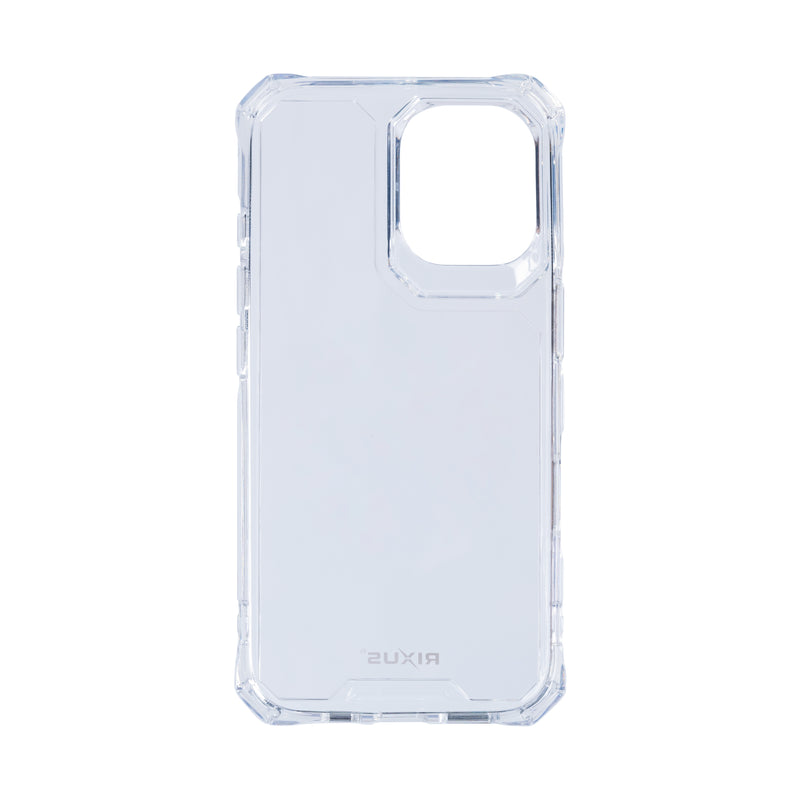 Rixus For iPhone 16 Plus Armor-X Anti Shock Case Transparent