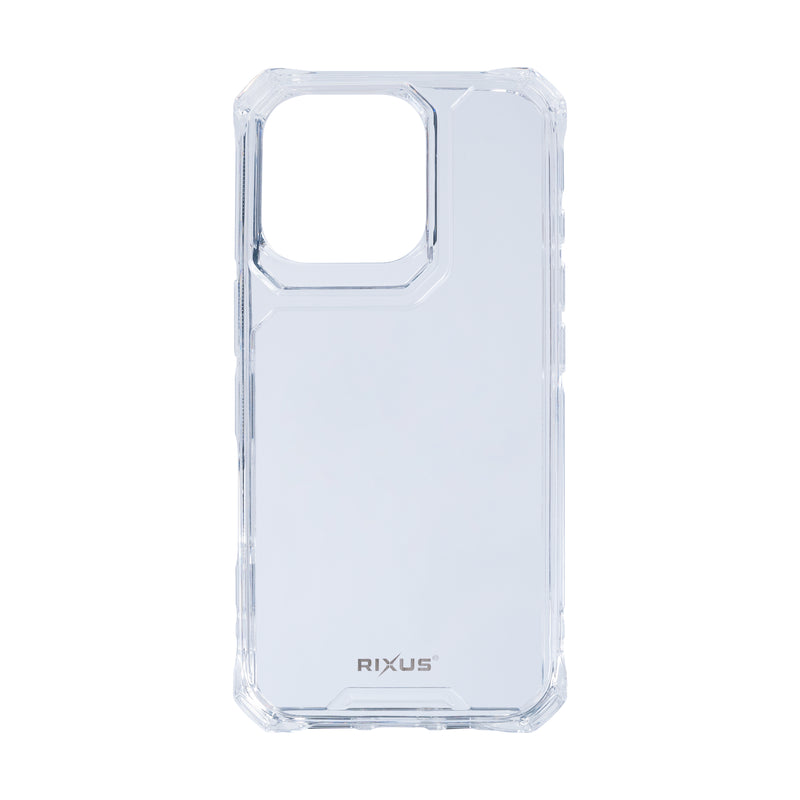 Rixus For iPhone 16 Pro Max Armor-X Anti Shock Case Transparent
