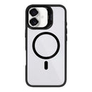Rixus Classic 03 Case With MagSafe Compatible For Apple iPhone 16 Black