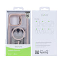 Rixus Classic 03 Case With MagSafe Compatible For Apple iPhone 16 Pro Light Pink