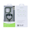 Rixus Classic 03 Case With MagSafe Compatible For Apple iPhone 16 Pro Dark Green