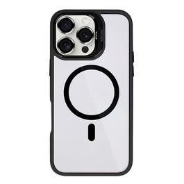 Rixus Classic 03 Case With MagSafe Compatible For Apple iPhone 16 Pro Black