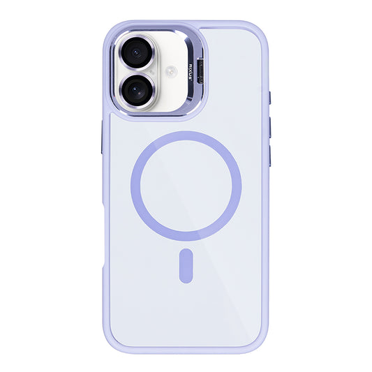Rixus Classic 03 Case With MagSafe Compatible For Apple iPhone 16 Plus Light Purple