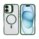 Rixus Classic 03 Case With MagSafe Compatible For Apple iPhone 16 Plus Dark Green