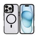 Rixus Classic 03 Case With MagSafe Compatible For Apple iPhone 16 Pro Max Black