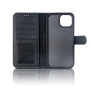 Rixus For iPhone 16 Plus Duo Magnetic Detachable Wallet Black