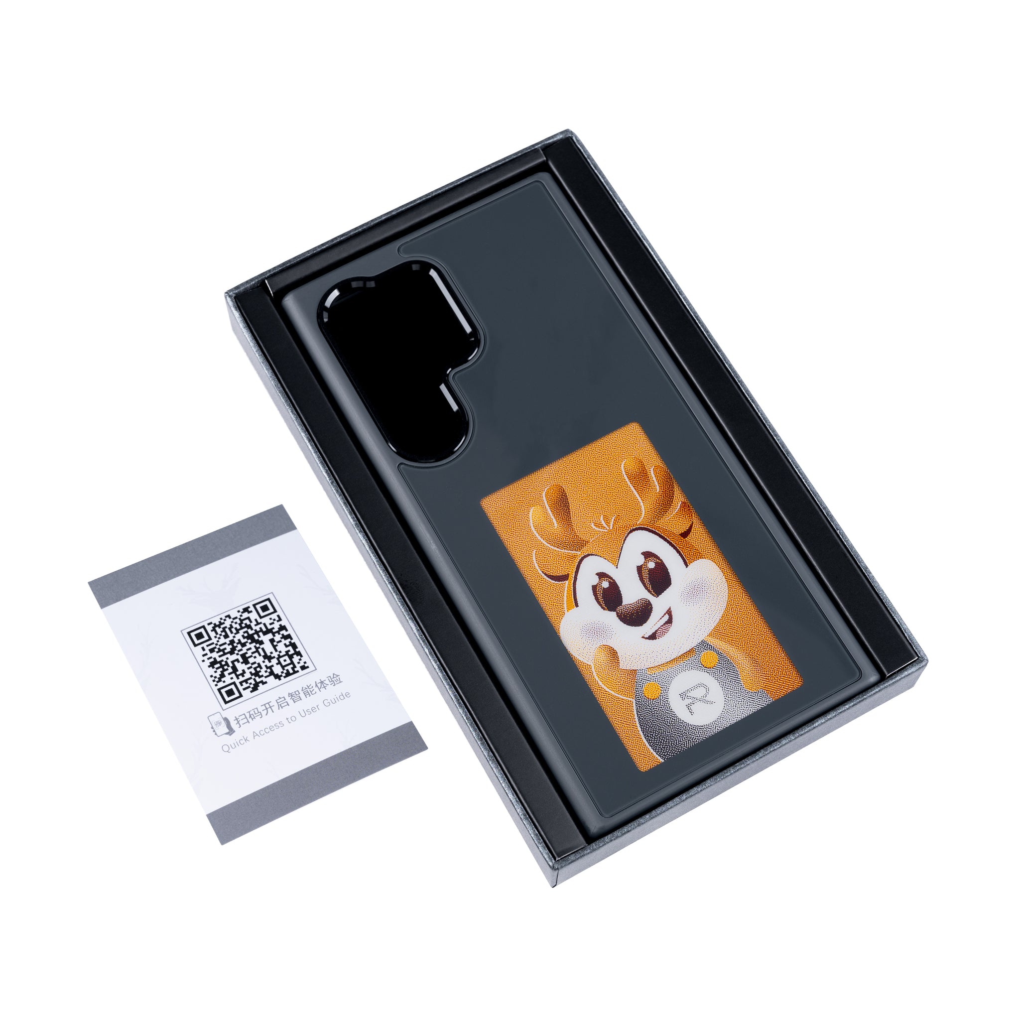 Smart lnk Phone Case For Samsung Galaxy S23 Ultra S918B Black