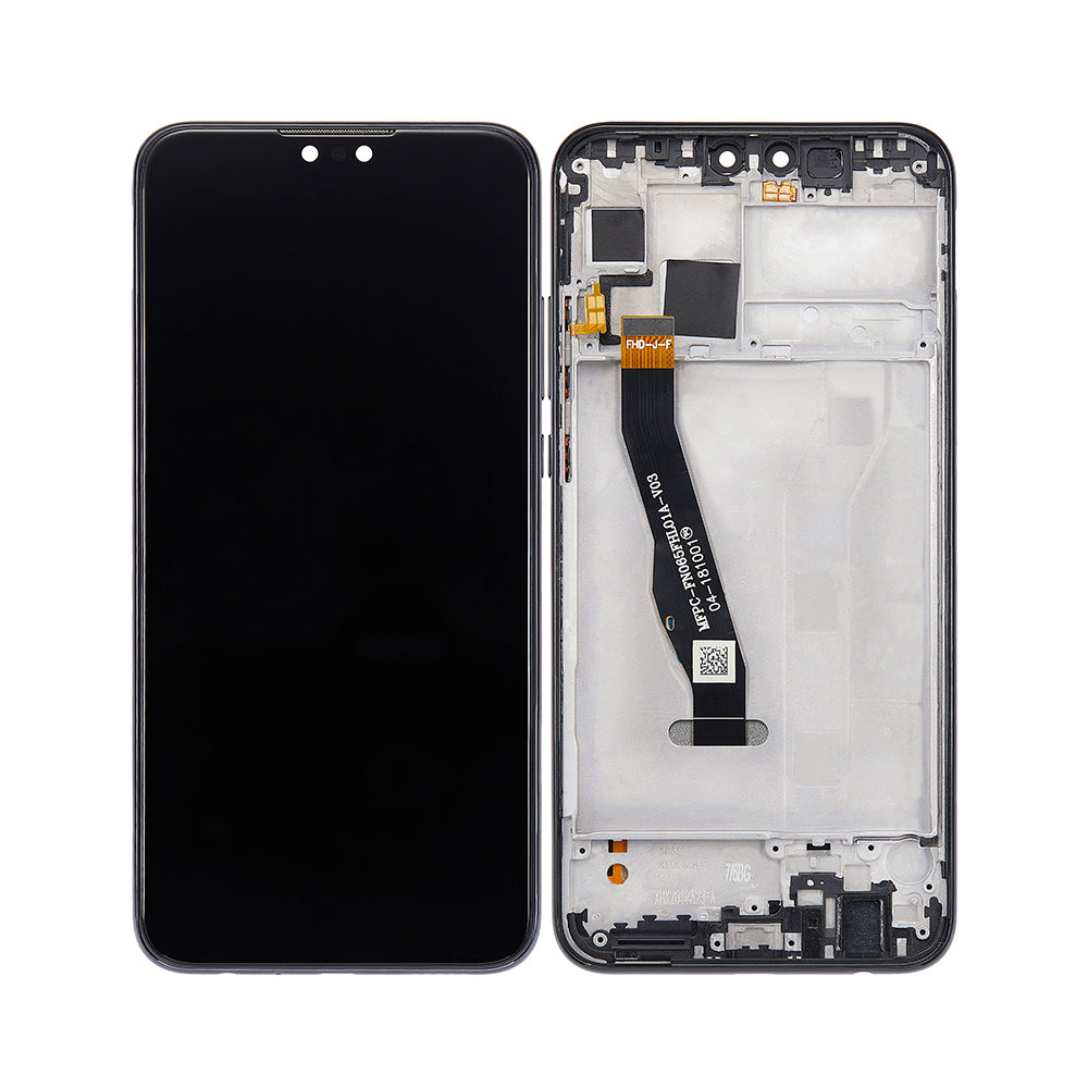 Huawei Y9 (2019) Display And Digitizer With Frame Midnight Black OEM