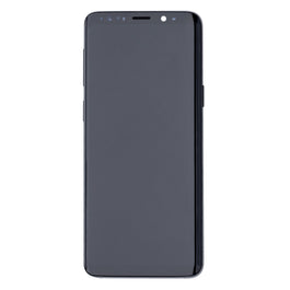 Samsung Galaxy S9 G960F Display And Digitizer With Frame Midnight Black Refurbished