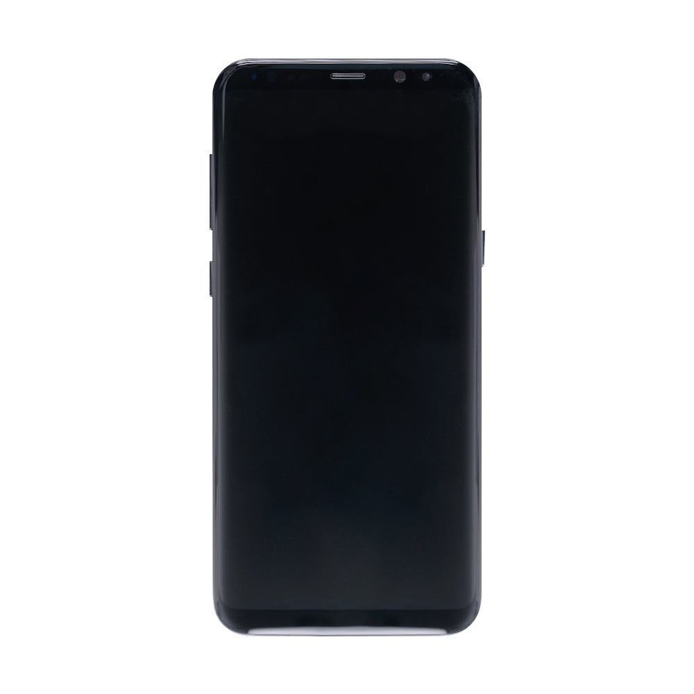 Samsung Galaxy S8 Plus G955F Display And Digitizer With Frame Midnight Black Refurbished