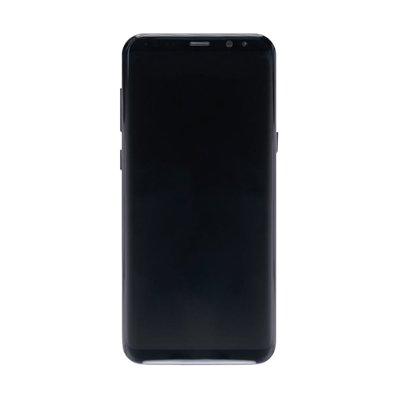 Samsung Galaxy S8 Plus G955F Display And Digitizer With Frame Midnight Black Refurbished