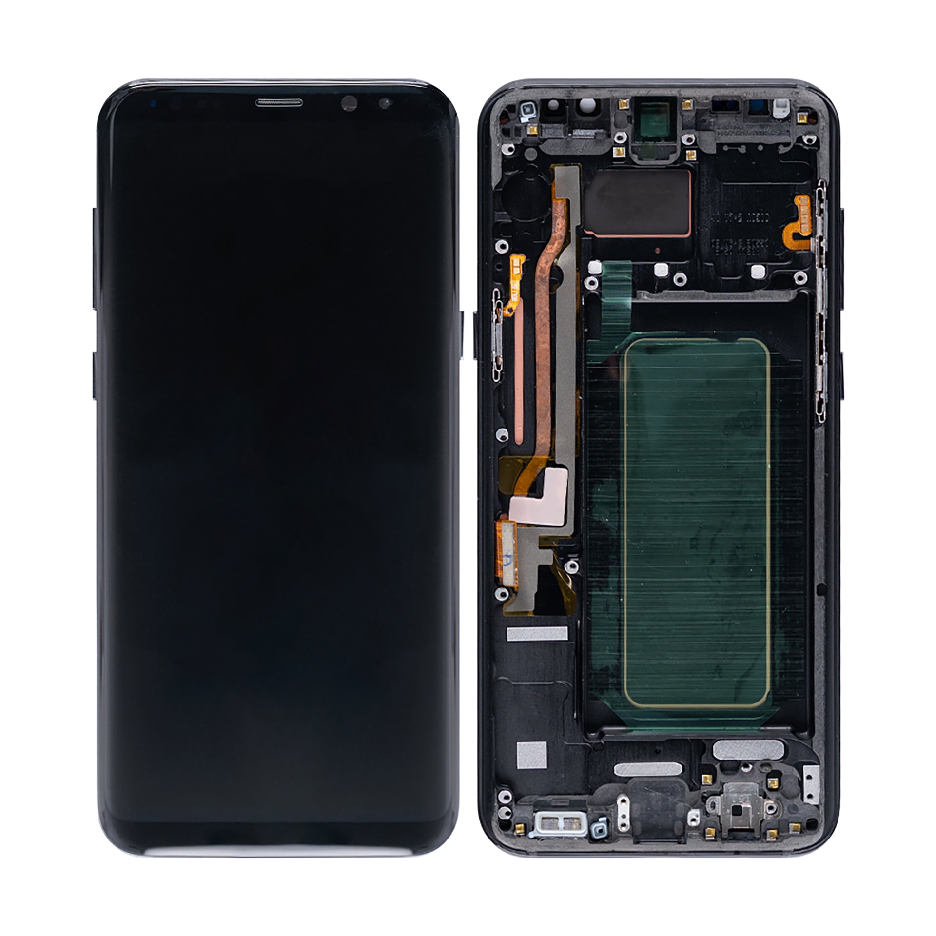Samsung Galaxy S8 Plus G955F Display And Digitizer With Frame Midnight Black Refurbished