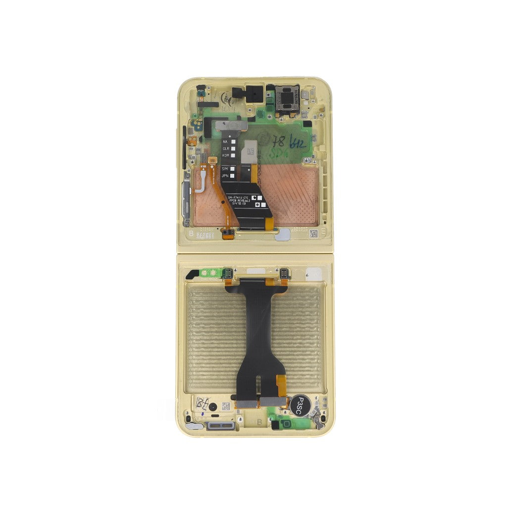 Samsung Galaxy Z Flip6 F741B Main Display And Digitizer With Frame Yellow Service Pack