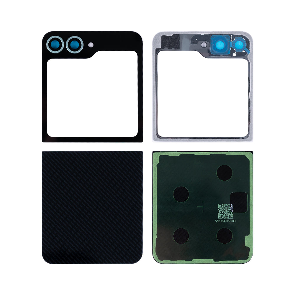 Samsung Galaxy Z Flip6 F741B Back Cover Set With Lens Black OEM