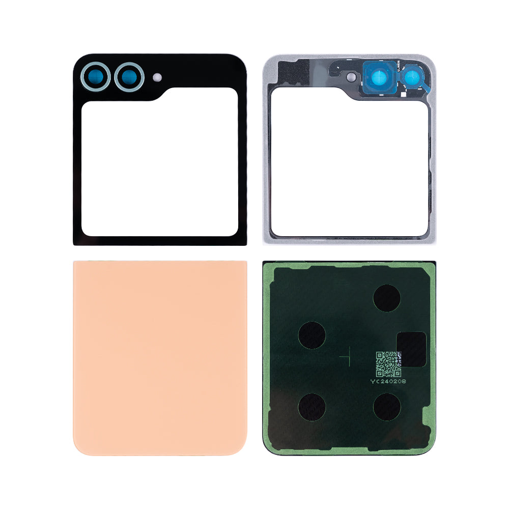 Samsung Galaxy Z Flip6 F741B Back Cover Set With Lens Peach OEM