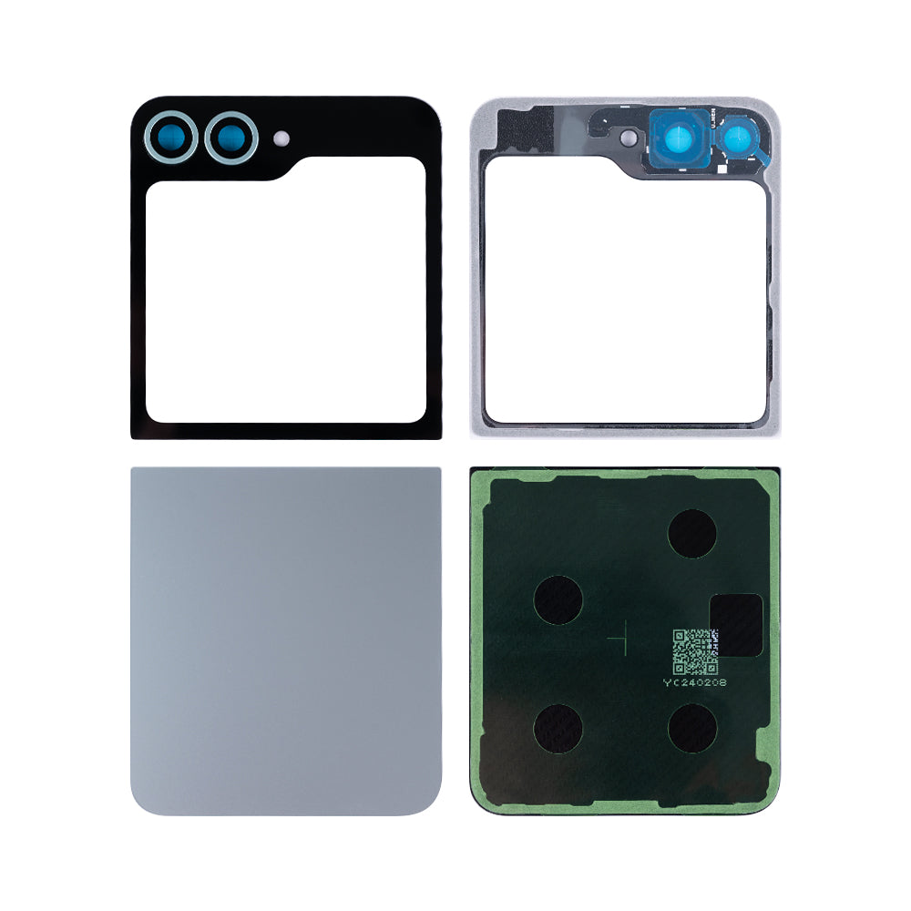 Samsung Galaxy Z Flip6 F741B Back Cover Set With Lens Silver Shadow OEM