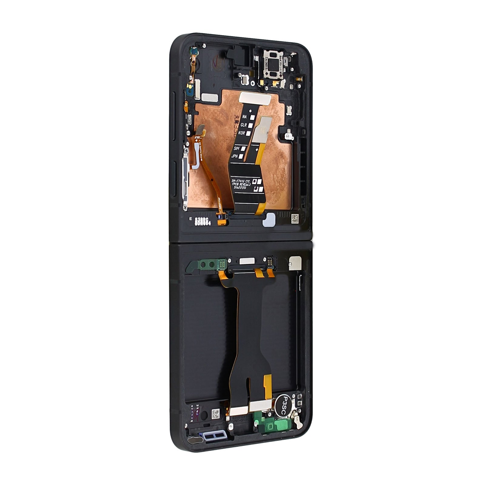Samsung Galaxy Z Flip6 F741B Main Display And Digitizer With Frame Black Service Pack