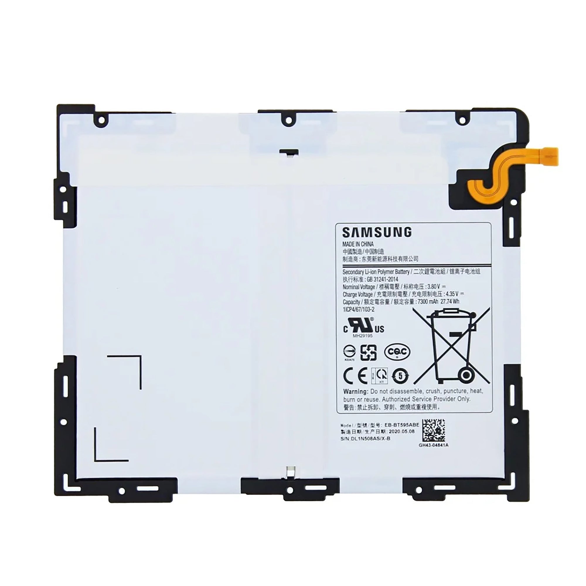 Samsung Galaxy Tab A 10.5 inch T590, T595 Battery EB-BT595ABE Original